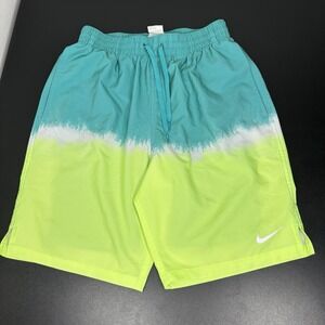 Nike Men's Size Small 9" Ocean Merge Swim Trunks Dusty Cactus Lined Shorts Beach